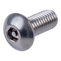 Affix Security Screw Button Head Pin Hexagon Drive H40 A2 S/S M5x12mm PK100