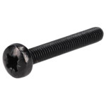 R-TECH 337003 Black Pozi Pan Head Machine Screws M3 20mm - Pack Of 1000