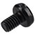 R-TECH 337004 Black Pozi Pan Head Machine Screws M4 6mm - Pack Of 100