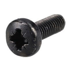 R-TECH 337006 Black Pozi Pan Head Machine Screws M4 12mm - Pack Of 100