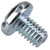 R-TECH 337017 Slotted Pan Head Machine Screws BZP M4 6mm - Pack Of 100