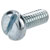 R-TECH 337018 Slotted Pan Head Machine Screws BZP M4 10mm - Pack Of 100