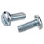 R-TECH 337018 Slotted Pan Head Machine Screws BZP M4 10mm - Pack Of 100