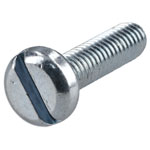 R-TECH 337020 Slotted Pan Head Machine Screws BZP M4 16mm - Pack Of 100