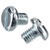 R-TECH 337024 Slotted Pan Head Machine Screws BZP M5 6mm - Pack Of 100