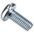 R-TECH 337025 Slotted Pan Head Machine Screws BZP M5 12mm - Pack Of 100