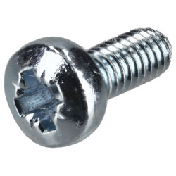 R-TECH 337028 Pozi Pan Head Machine Screws BZP M2.5 6mm - Pack Of 100