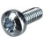 R-TECH 337028 Pozi Pan Head Machine Screws BZP M2.5 6mm - Pack Of 100