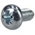 R-TECH 337033 Pozi Pan Head Machine Screws BZP M3 6mm - Pack Of 100