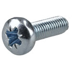 R-TECH 337035 Pozi Pan Head Machine Screws BZP M3 10mm - Pack Of 100