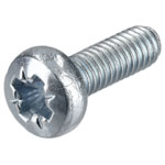 R-TECH 337043 Pozi Pan Head Machine Screws BZP M4 12mm - Pack Of 100