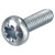 R-TECH 337043 Pozi Pan Head Machine Screws BZP M4 12mm - Pack Of 100