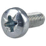 R-TECH 337050 Pozi Pan Head Machine Screws BZP M5 12mm - Pack Of 100