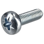 R-TECH 337051 Pozi Pan Head Machine Screws BZP M5 16mm - Pack Of 100