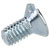 R-TECH 337059 Slotted Countersunk Machine Screws BZP M3 6mm - Pack Of 100