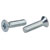 R-TECH 337069 Pozi Countersunk Machine Screws BZP M3 12mm - Pack Of 100