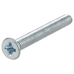 R-TECH 337072 Pozi Countersunk Machine Screws BZP M3 25mm - Pack Of 100