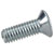 R-TECH 337075 Pozi Countersunk Machine Screws BZP M4 12mm - Pack Of 100