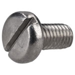 R-TECH 337084 Slotted Pan Head A2 Stainless Steel Screws M3 6mm - Pack Of 100