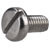 R-TECH 337084 Slotted Pan Head A2 Stainless Steel Screws M3 6mm - Pack Of 100