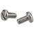 R-TECH 337084 Slotted Pan Head A2 Stainless Steel Screws M3 6mm - Pack Of 100