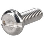 R-TECH 337086 Slotted Pan Head A2 Stainless Steel Screws M4 12mm - Pack Of 100