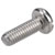 R-TECH 337086 Slotted Pan Head A2 Stainless Steel Screws M4 12mm - Pack Of 100