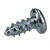 R-TECH 337097 Slotted Pan Head Self-Tapping Screws No.4 1/4in 6.5mm - Pk100