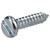 R-TECH 337099 Slotted Pan Head Self-Tapping Screws No.4 1/2in 13.0mm - Pk100