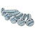 R-TECH 337101 Slotted Pan Head Self-Tapping Screws No.6 1/2in 13.0mm - Pk100