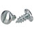 R-TECH 337102 Slotted Pan Head Self-Tapping Screws No.10 3/8in 9.5mm - Pk100