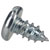 R-TECH 337102 Slotted Pan Head Self-Tapping Screws No.10 3/8in 9.5mm - Pk100