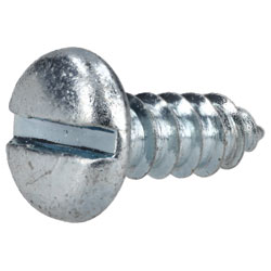 R-TECH 337103 Slotted Pan Head Self-Tapping Screws No.10 1/2in 13.0mm - Pk100