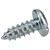 R-TECH 337103 Slotted Pan Head Self-Tapping Screws No.10 1/2in 13.0mm - Pk100