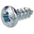 R-TECH 337106 Pozi Pan Head Self-Tapping Screws No.4 1/4in 6.5mm - Pk100