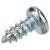 R-TECH 337106 Pozi Pan Head Self-Tapping Screws No.4 1/4in 6.5mm - Pk100