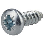 R-TECH 337107 Pozi Pan Head Self-Tapping Screws No.4 3/8in 9.5mm - Pk100