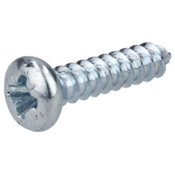 R-TECH 337108 Pozi Pan Head Self-Tapping Screws No.4 1/2in 13.0mm - Pk100