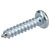 R-TECH 337108 Pozi Pan Head Self-Tapping Screws No.4 1/2in 13.0mm - Pk100