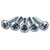 R-TECH 337108 Pozi Pan Head Self-Tapping Screws No.4 1/2in 13.0mm - Pk100