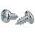 R-TECH 337109 Pozi Pan Head Self-Tapping Screws No.6 1/4in 6.5mm - Pk100