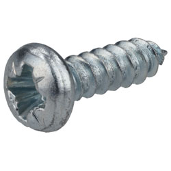 R-TECH 337110 Pozi Pan Head Self-Tapping Screws No.6 1/2in 13.0mm - Pk100