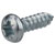 R-TECH 337110 Pozi Pan Head Self-Tapping Screws No.6 1/2in 13.0mm - Pk100