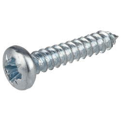 R-TECH 337111 Pozi Pan Head Self-Tapping Screws No.6 3/4in 19.0mm - Pk100