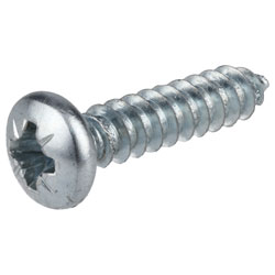 R-TECH 337114 Pozi Pan Head Self-Tapping Screws No.8 3/4in 19.0mm - Pk100