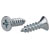 R-TECH 337116 Pozi Countersunk Self-Tapping Screws No.4 3/8in 9.5mm - Pk100