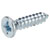 R-TECH 337117 Pozi Countersunk Self-Tapping Screws No.4 1/2in 13.0mm - Pk100