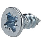 R-TECH 337118 Pozi Countersunk Self-Tapping Screws No.6 3/8in 9.5mm - Pk100