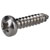 R-TECH 337124 Pozi Pan Head Self-Tapping A2 S/St Screws No.4 1/2in 13.0mm -Pk100