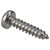 R-TECH 337124 Pozi Pan Head Self-Tapping A2 S/St Screws No.4 1/2in 13.0mm -Pk100